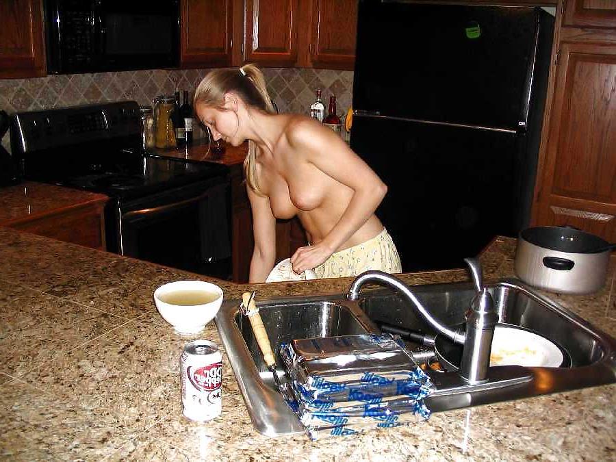 25P Teen Tits in the kitchen