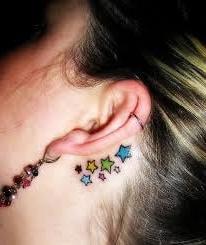 25P Behind the ear.