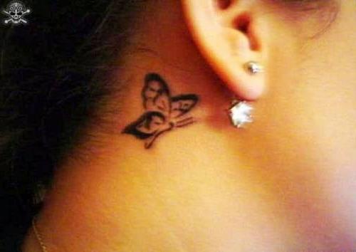 25P Behind the ear.