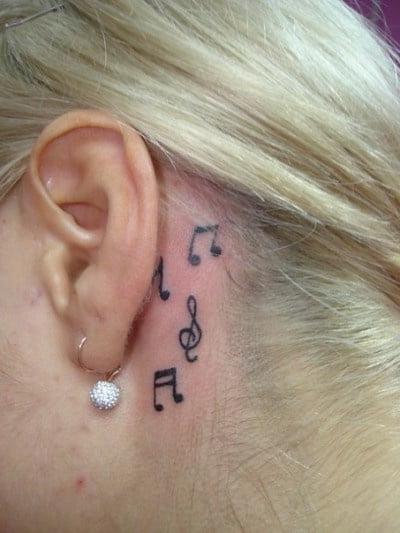 25P Behind the ear.