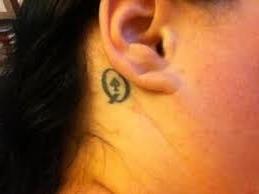 25P Behind the ear.