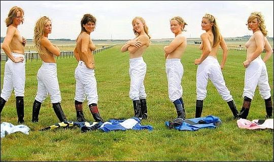 25P Female Jockey naked calendar