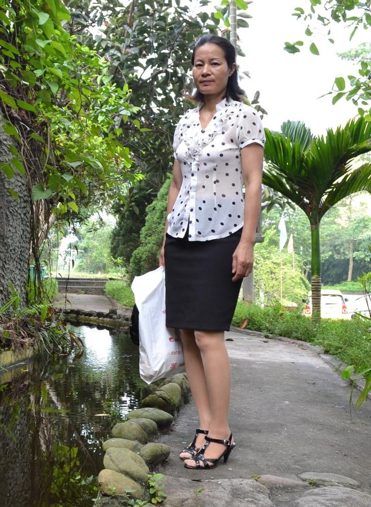 17P Pantyhosed Asian Granny to Fuck