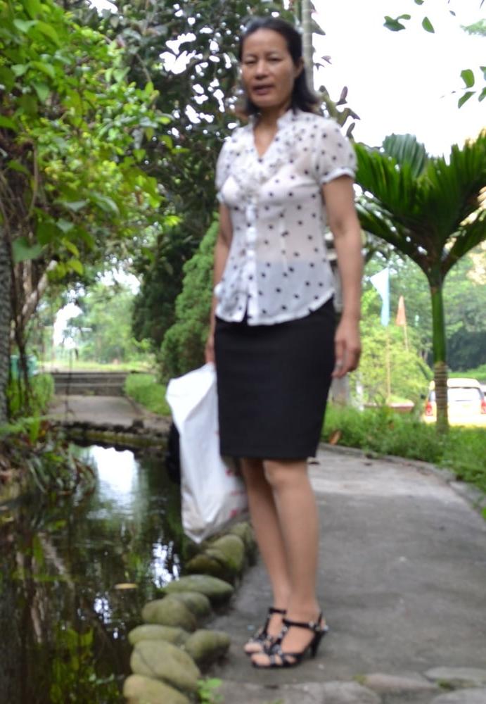17P Pantyhosed Asian Granny to Fuck