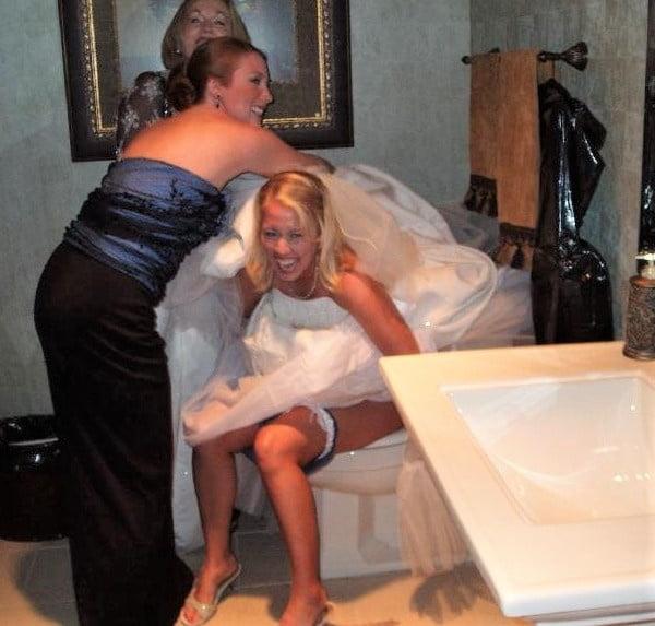 25P Brides, Prom Babes, and formal dressed babes peeing