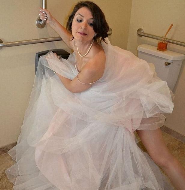 25P Brides, Prom Babes, and formal dressed babes peeing