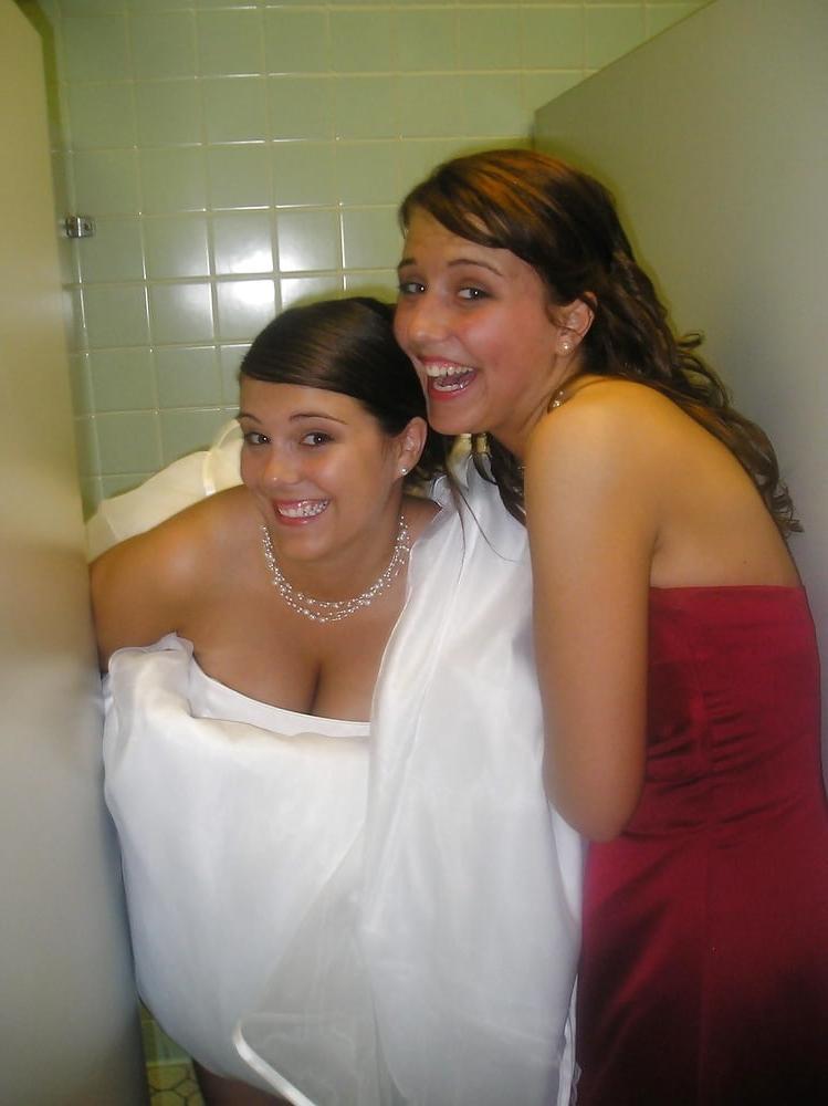 25P Brides, Prom Babes, and formal dressed babes peeing