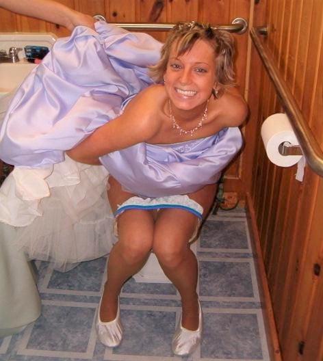 25P Brides, Prom Babes, and formal dressed babes peeing