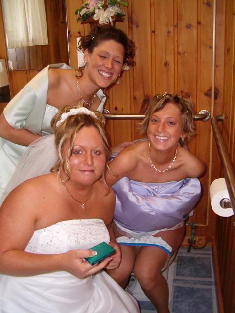 25P Brides, Prom Babes, and formal dressed babes peeing