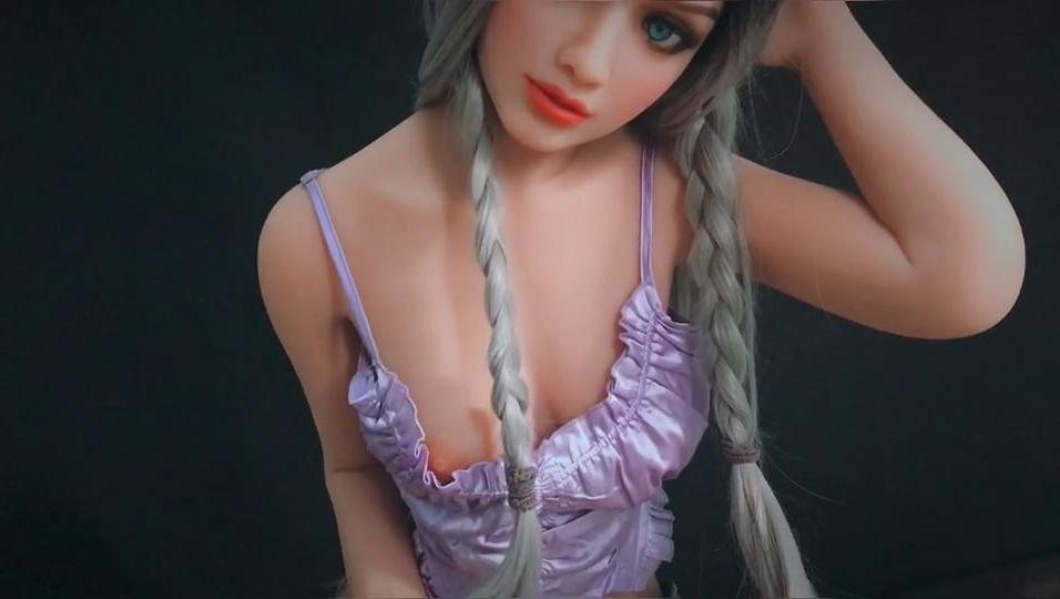 5P Silver Hair Sex Doll Striptease