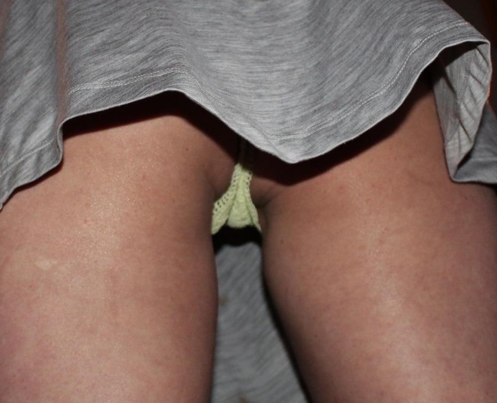 24P panty tease with amazing cameltoe photos