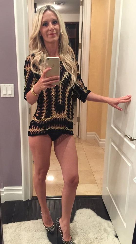 25P Wealthy Long Legged Petite MILF Blonde Exposed - Anymore?