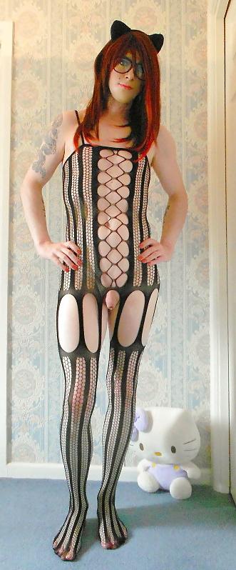 7P Kitty becomes a cat, Purrrrr.....fect in my Bodystocking