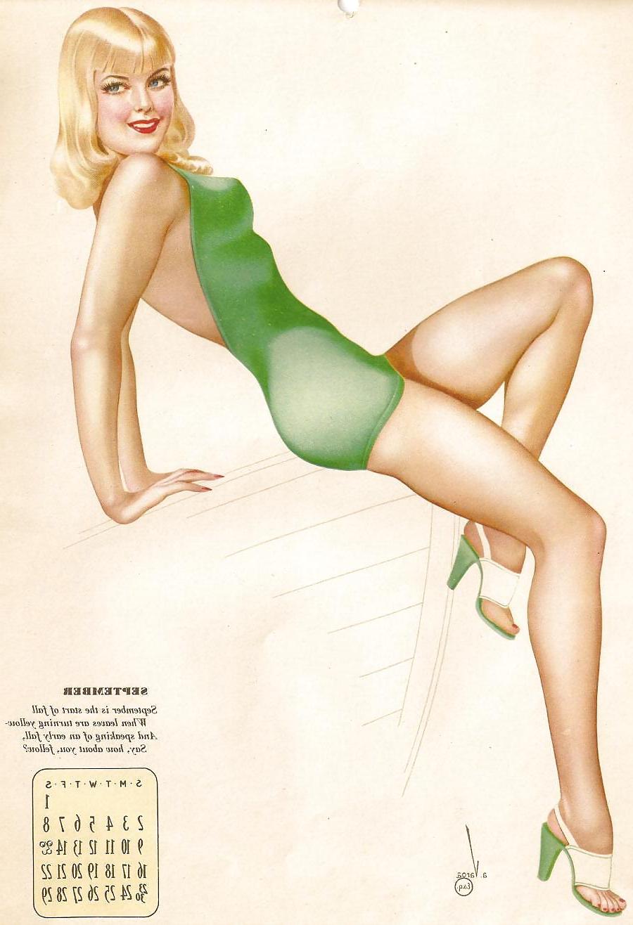 13P Erotic Calendar 5 - Vargas Pin-ups 1945