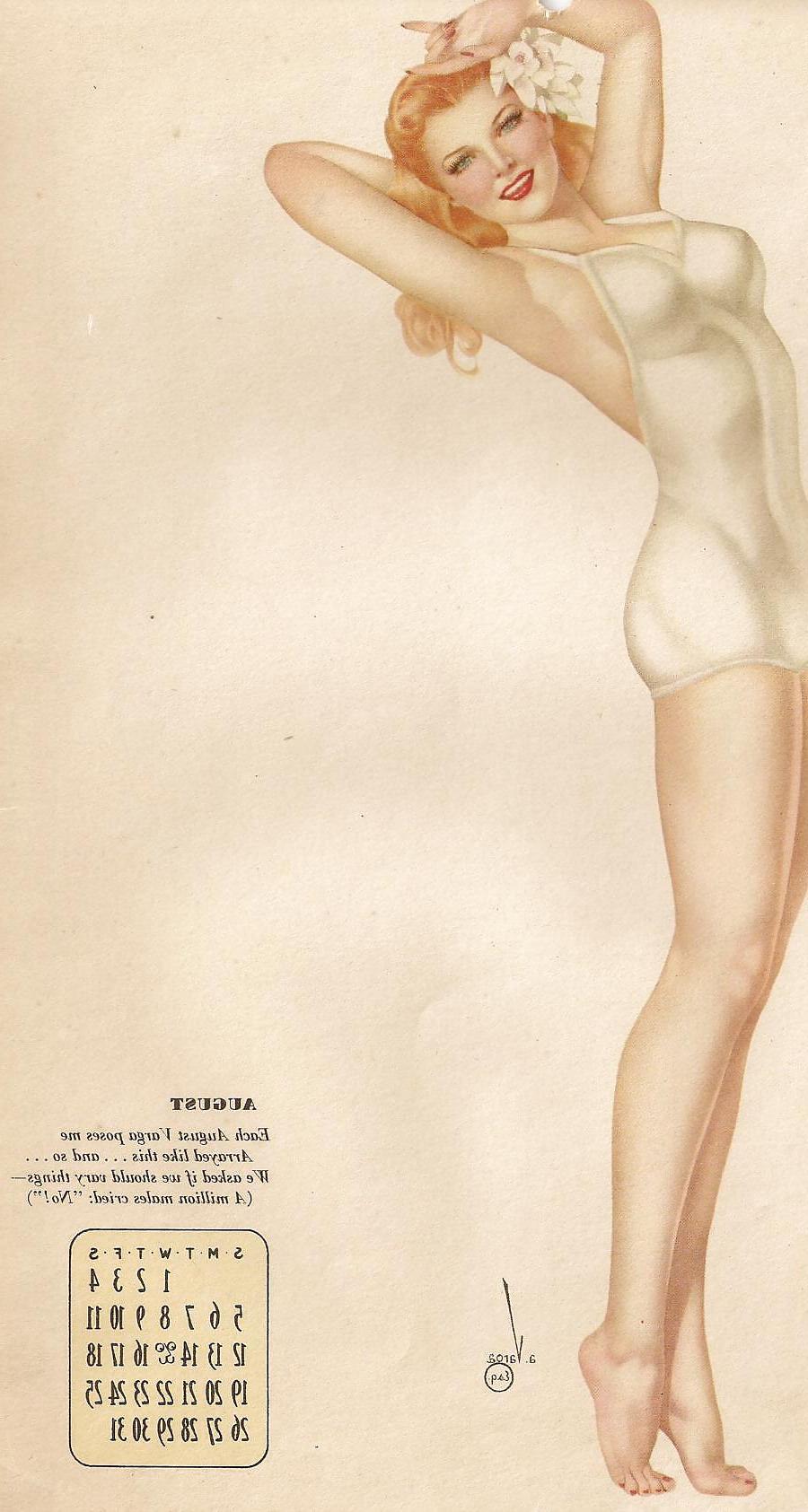 13P Erotic Calendar 5 - Vargas Pin-ups 1945