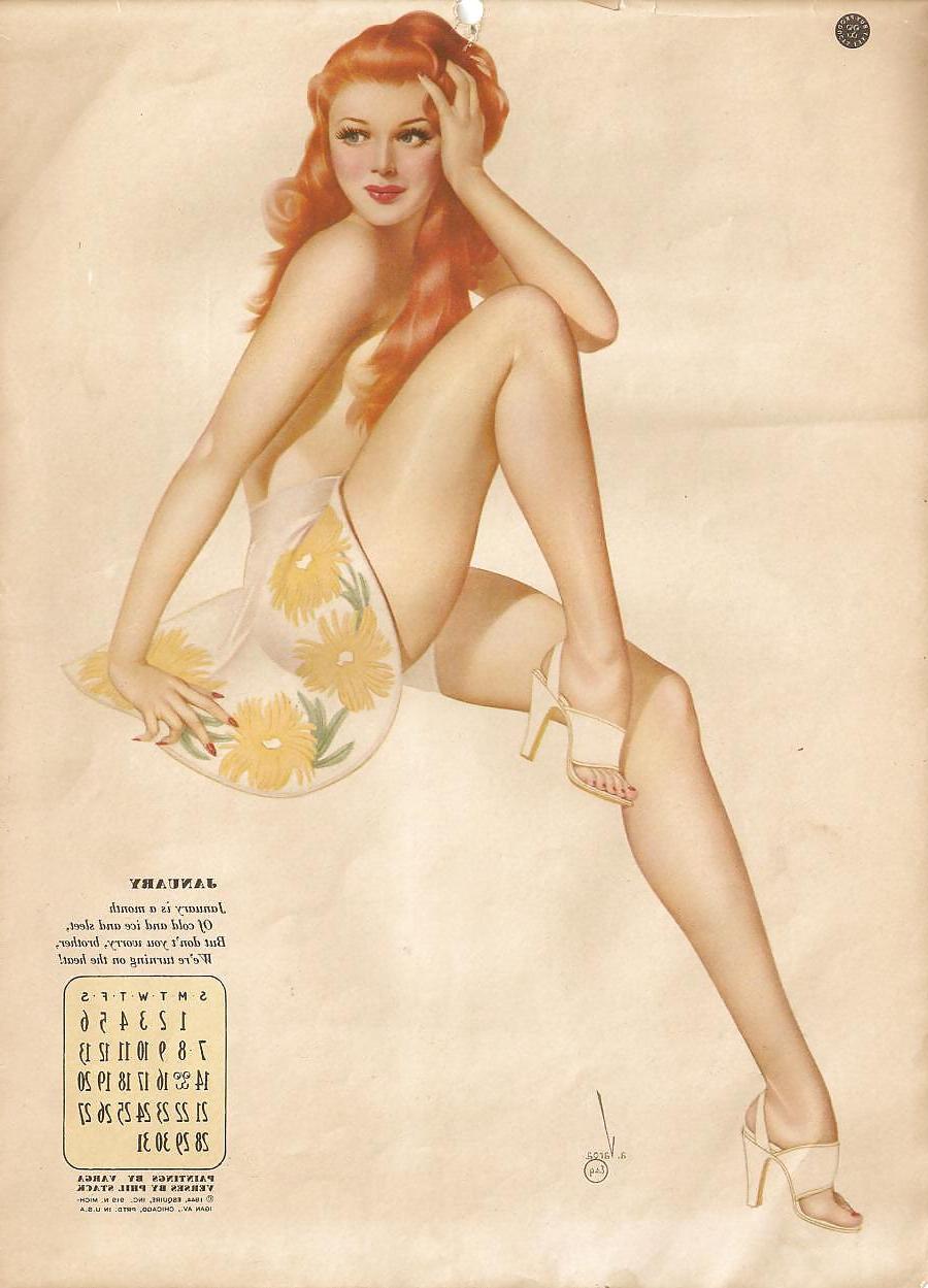 13P Erotic Calendar 5 - Vargas Pin-ups 1945