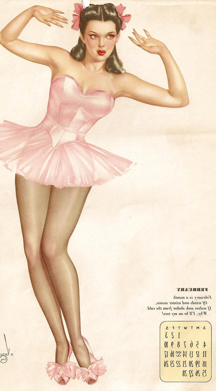 13P Erotic Calendar 5 - Vargas Pin-ups 1945