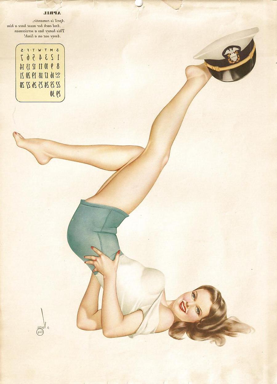 13P Erotic Calendar 5 - Vargas Pin-ups 1945
