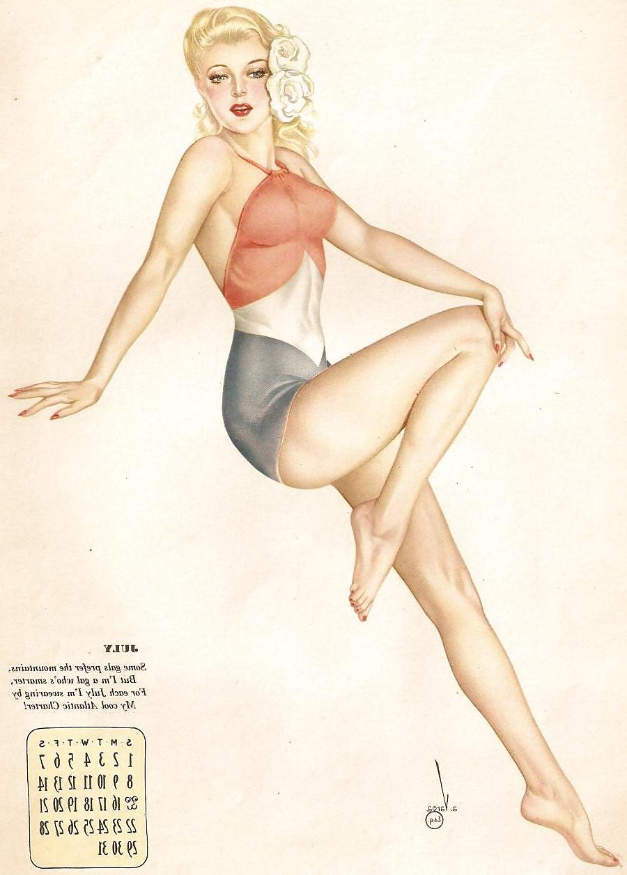 13P Erotic Calendar 5 - Vargas Pin-ups 1945