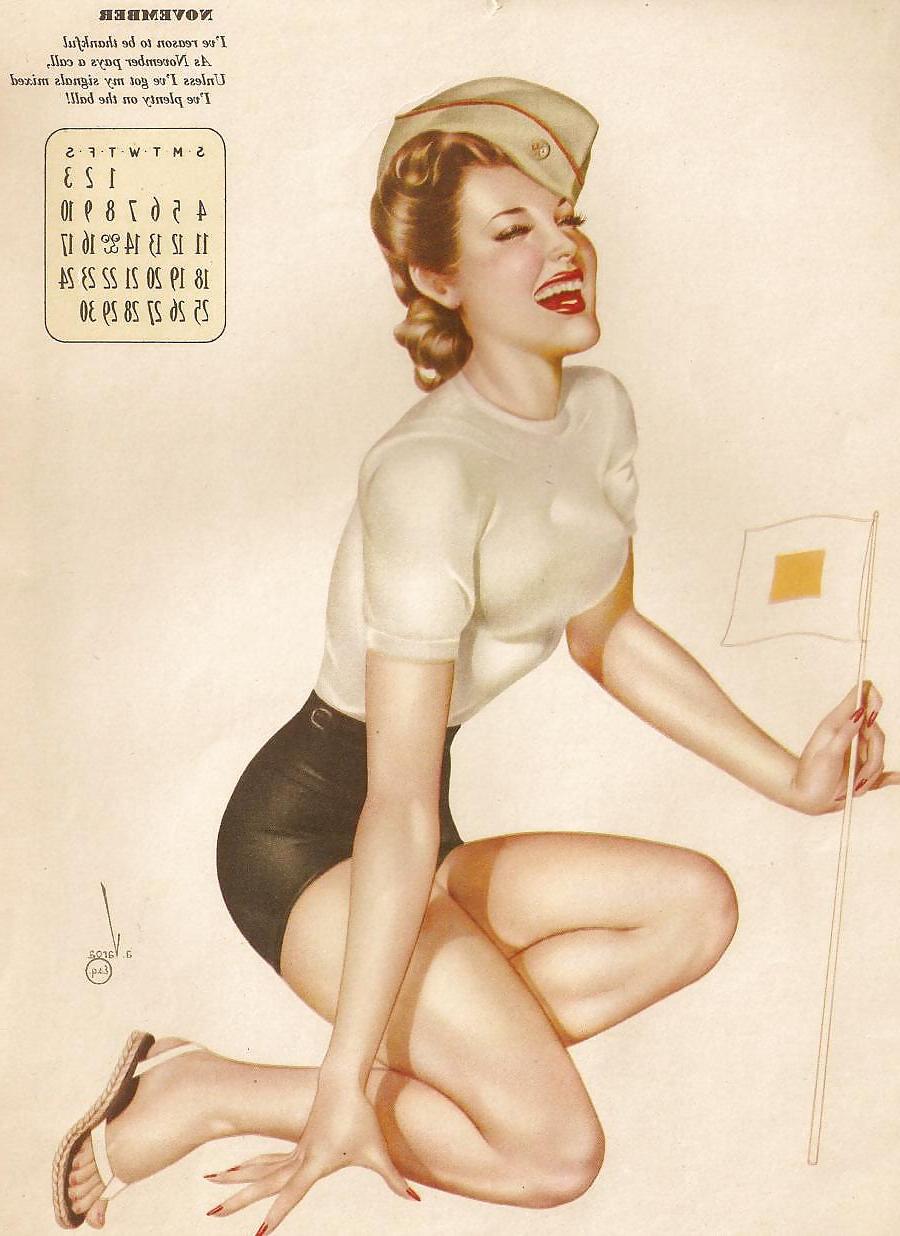 13P Erotic Calendar 5 - Vargas Pin-ups 1945