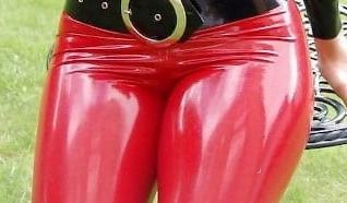 25P Leather cameltoe 6
