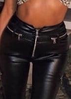 25P Leather cameltoe 6