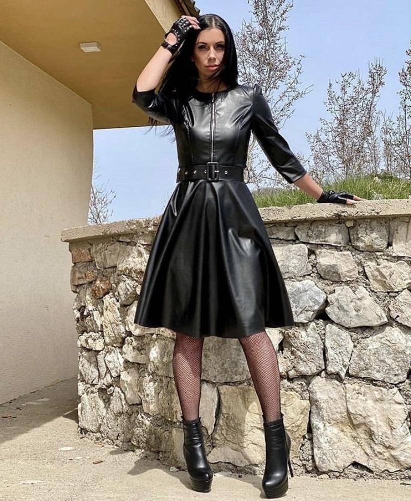 25P Leather Skirts and Dresses &amp; High Heels 3