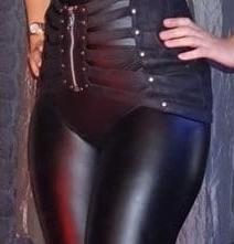 25P Leather cameltoe 9