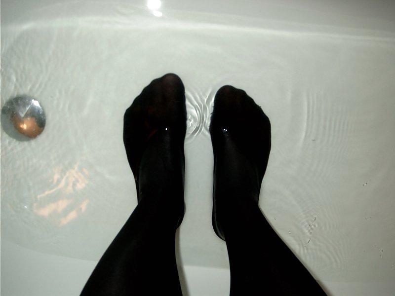 20P In Strumpfhose im Wasser - in pantyhose in water