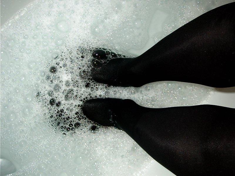 20P In Strumpfhose im Wasser - in pantyhose in water