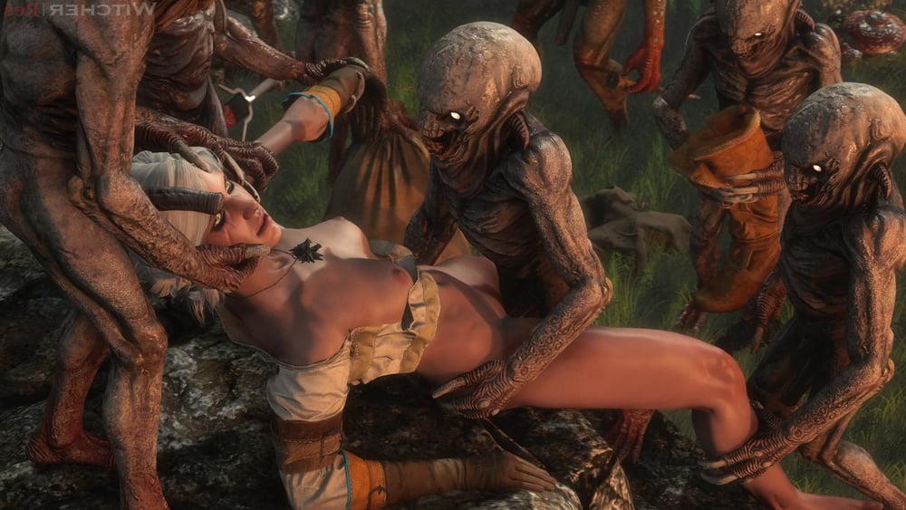 6P woman fuckt by monster