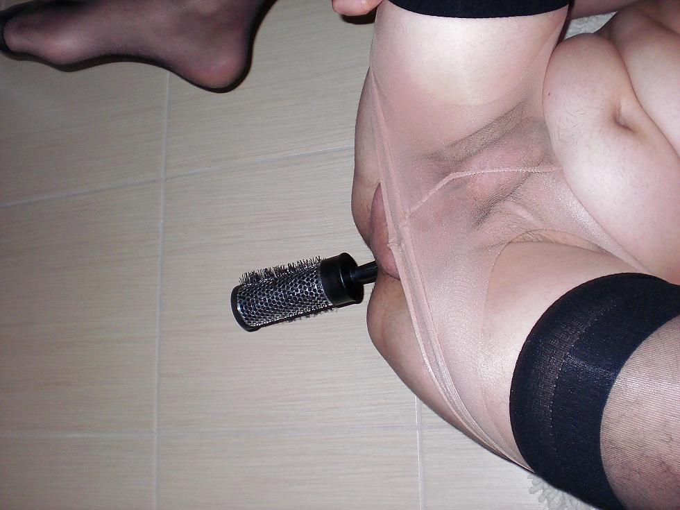 19P Pantyhose stocking anal 2