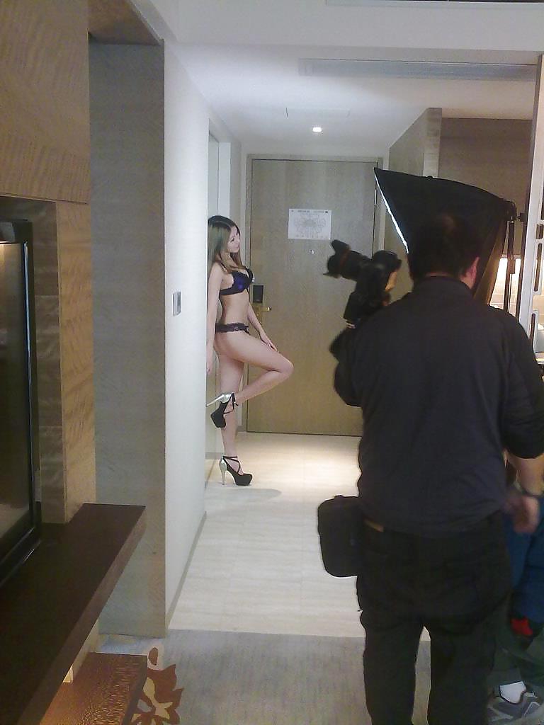 9P Behind the scene at shoot