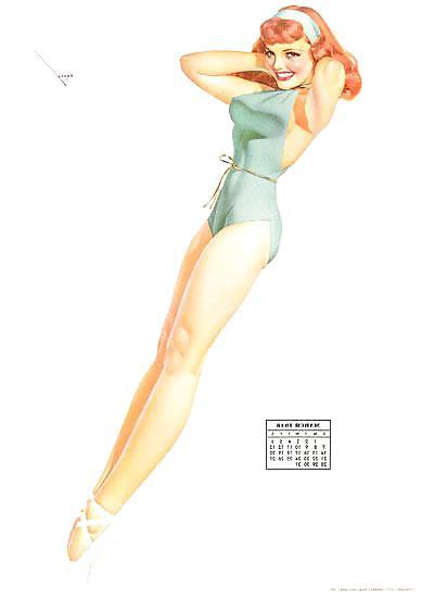 13P Erotic Calendar 10 - Petty Pin-ups 1948