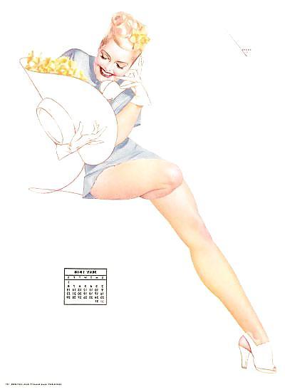 13P Erotic Calendar 10 - Petty Pin-ups 1948