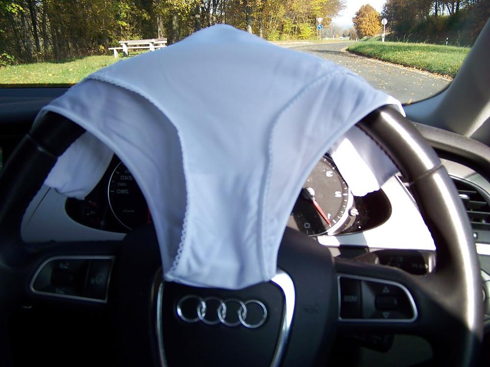 25P Sissy Driving Home from Work