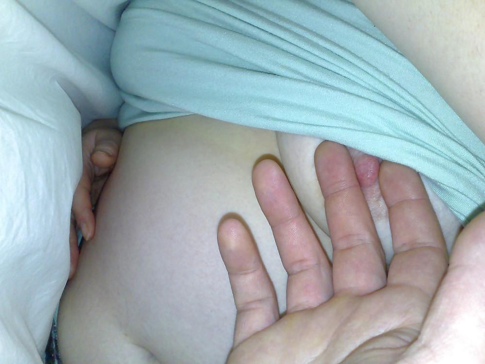 5P Resting exposed chubby wife tits