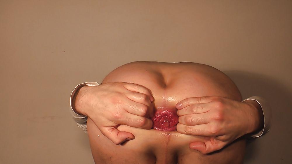 13P 2012 01 Giant bottle in my asshole. Big gape, gaping assfist