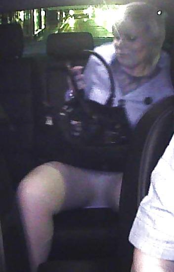 22P Upskirts in the car