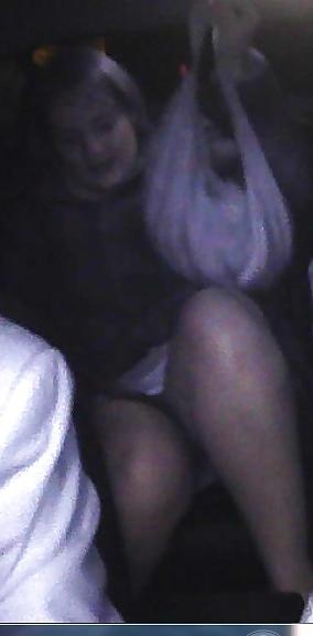 22P Upskirts in the car
