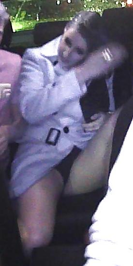 22P Upskirts in the car