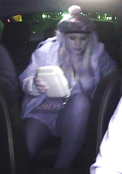 22P Upskirts in the car