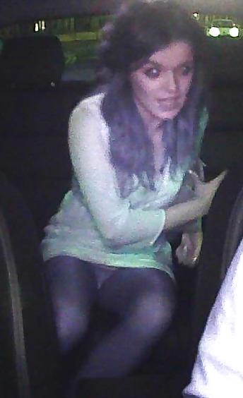 22P Upskirts in the car