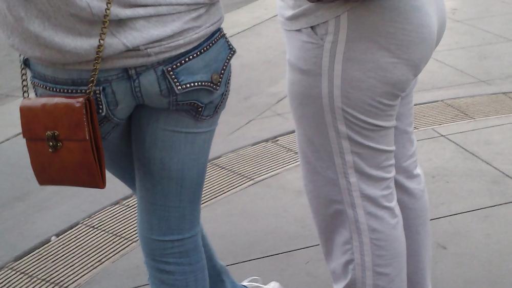 25P Butts & ass at night in tight jeans