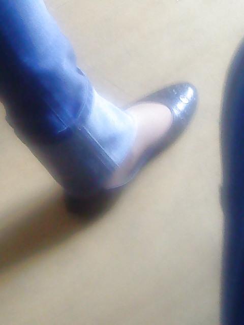 24P Nylonfeet meiner Kollegin in ballerinas