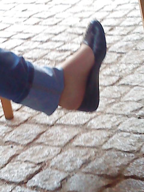 24P Nylonfeet meiner Kollegin in ballerinas
