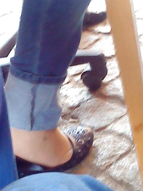 24P Nylonfeet meiner Kollegin in ballerinas