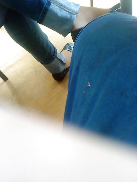 24P Nylonfeet meiner Kollegin in ballerinas
