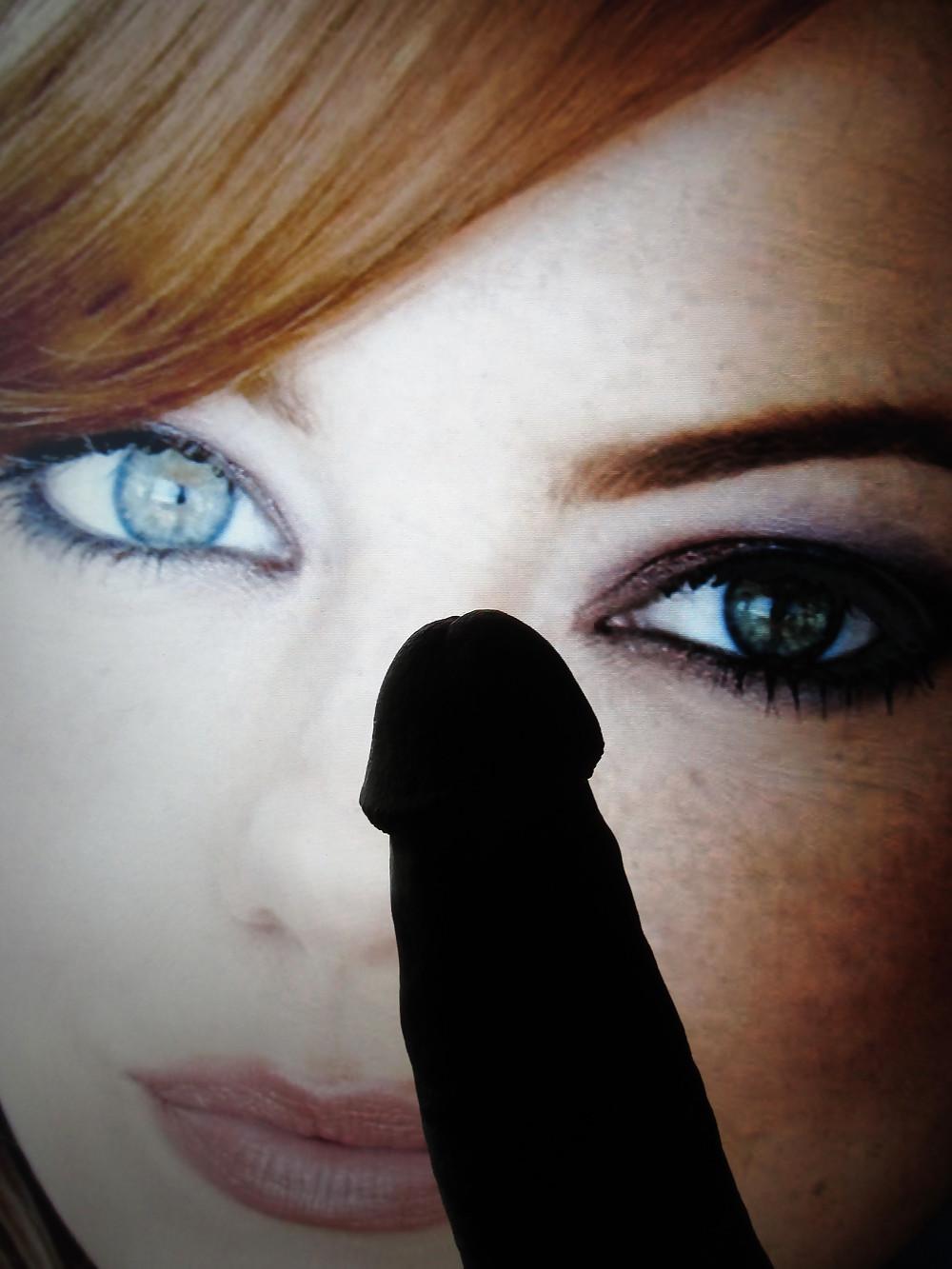 10P Cumshot over EMMA STONE
