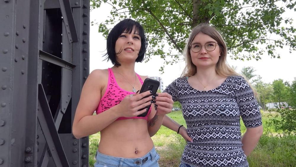25P GERMAN SCOUT - CANDID BERLIN GIRLS FIRST FFM 3SOME PICKUP